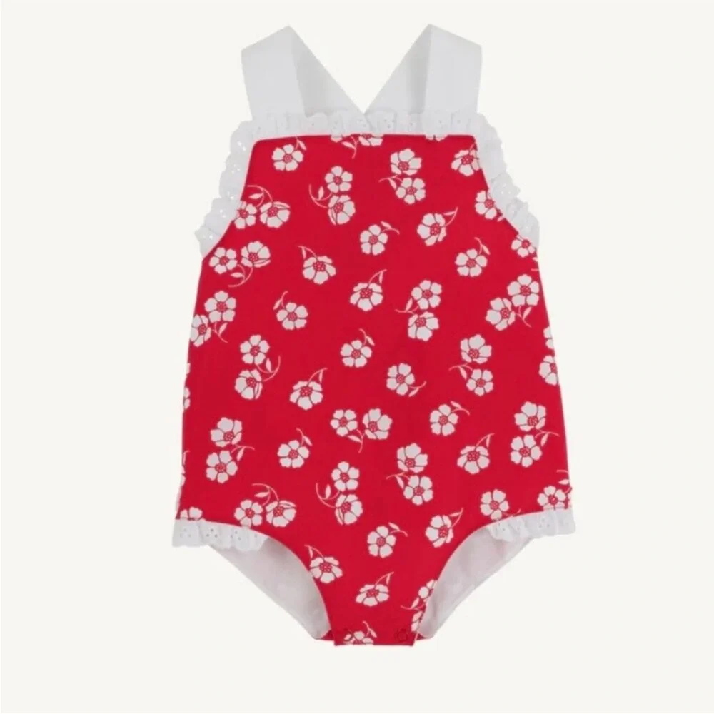 Beaufort Bonnet Sisi Sunsuit | Fairfax Flowers with Worth Avenue White RARE TBBC